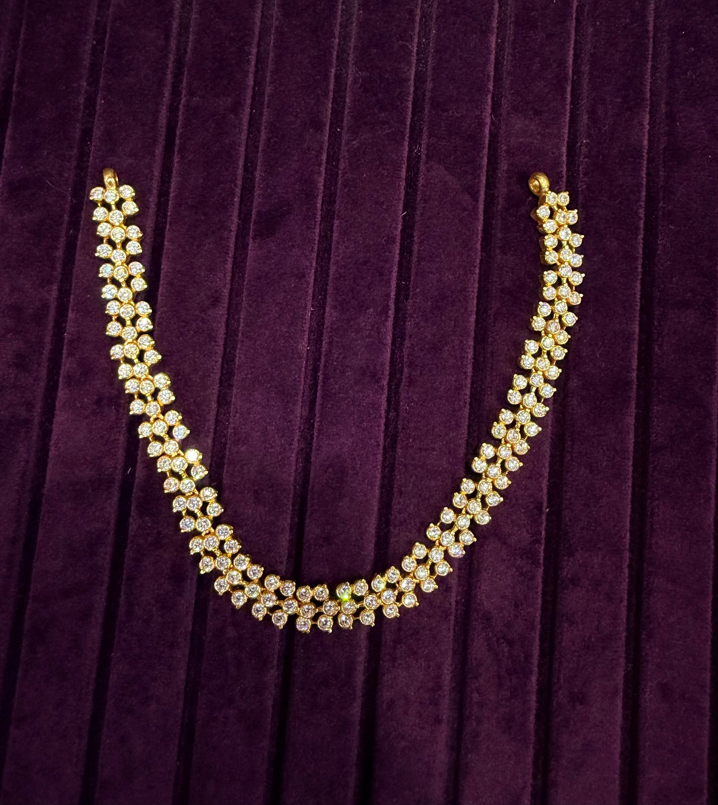 Leaf Shape Attigai Necklace