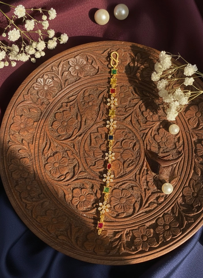 Multicolour Flower Bracelet