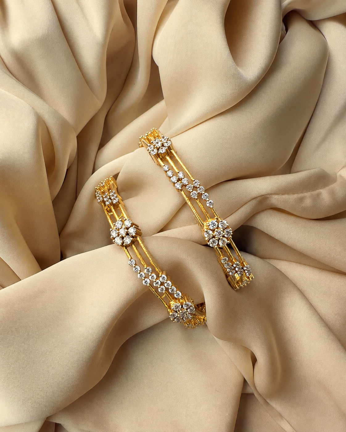 White Stone Bangle