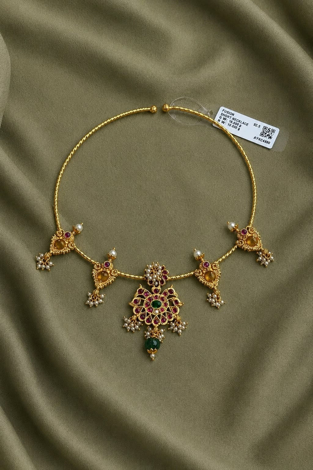 Green Fusion pendant necklace
