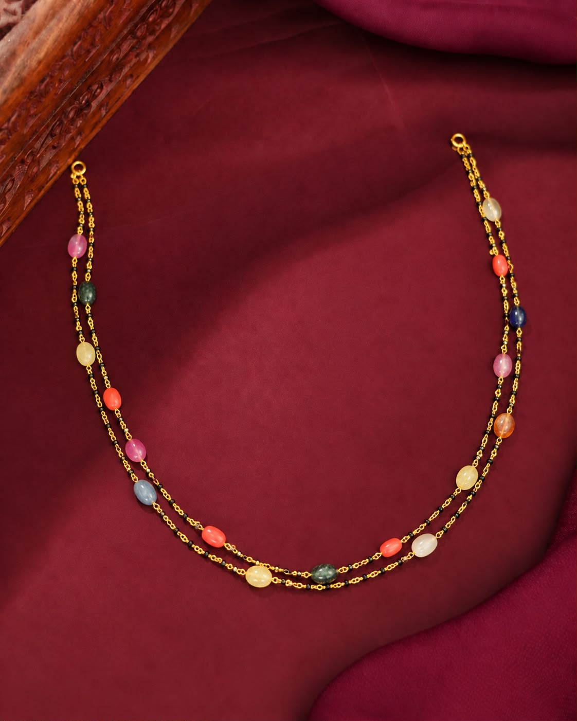 Multi colour beeds necklace