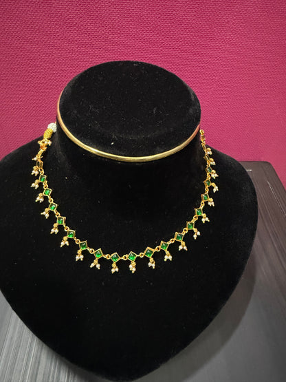 Green Beeds Necklace