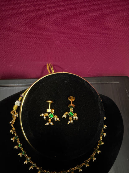 Green Beeds Necklace