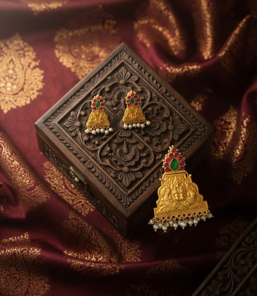 Triangle Shape Pendent Set