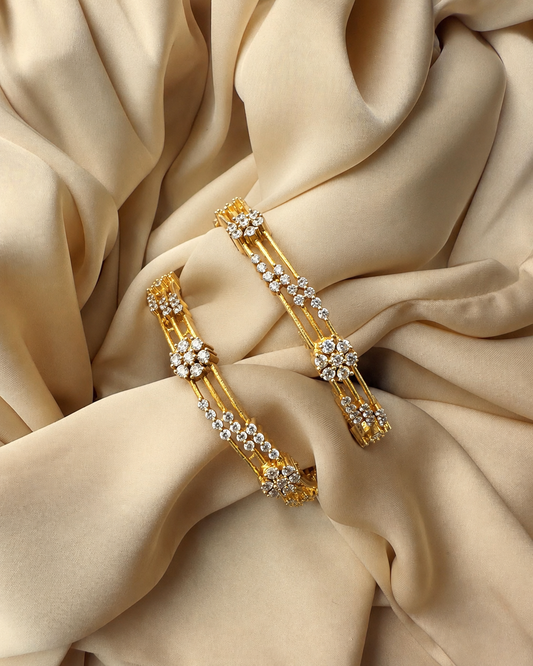 White Stone Bangle