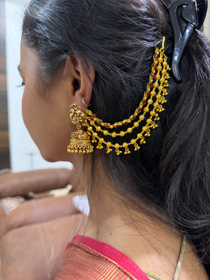 Three Layer Gold With Red Maati
