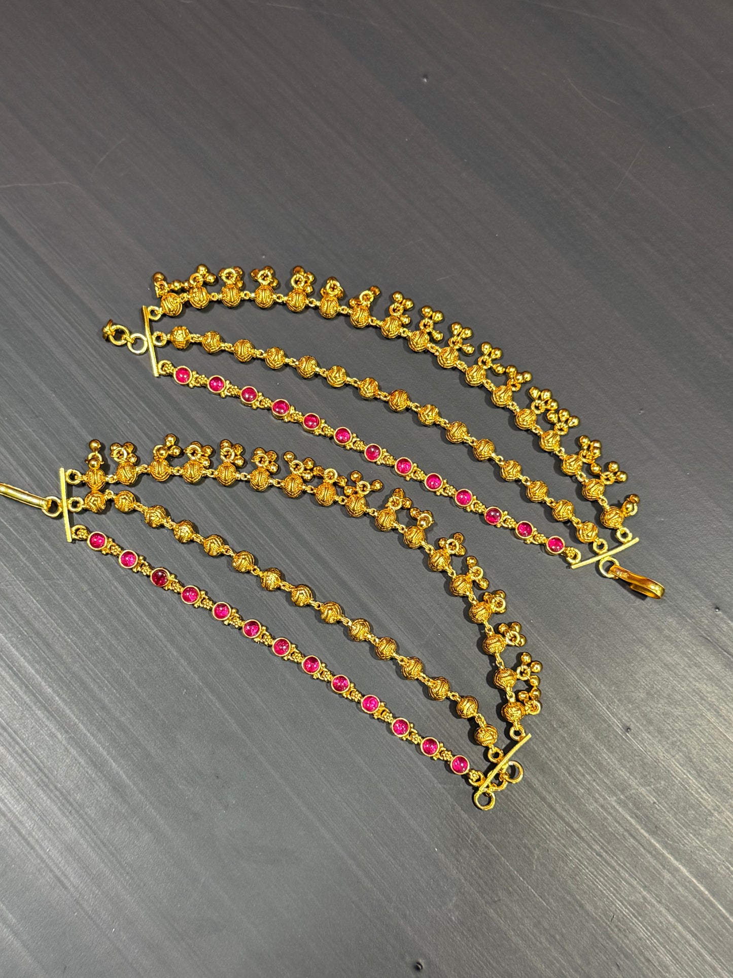 Three Layer Gold With Red Maati