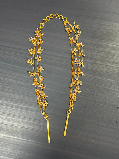 Two Layer Golden With White Beeds Maati