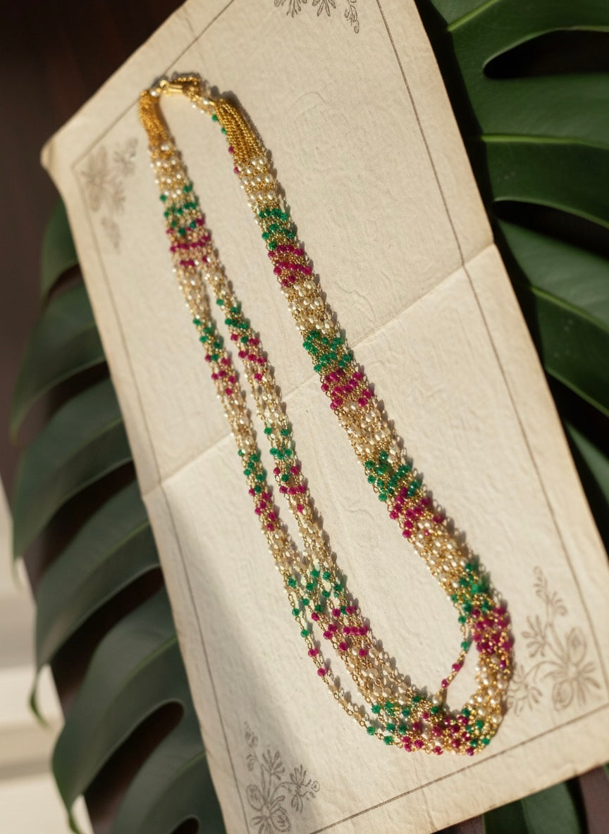 Multi colour beeds necklace