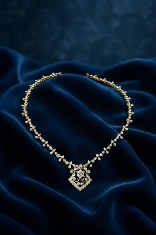 White stone  necklace