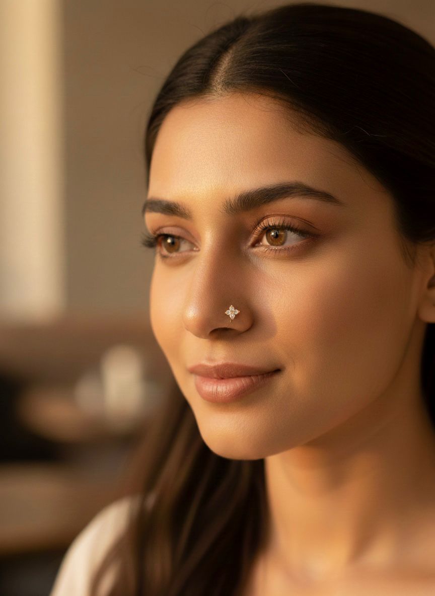 Diamond Shape Nose pin