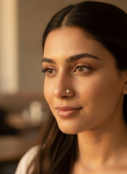 Diamond Shape Nose pin