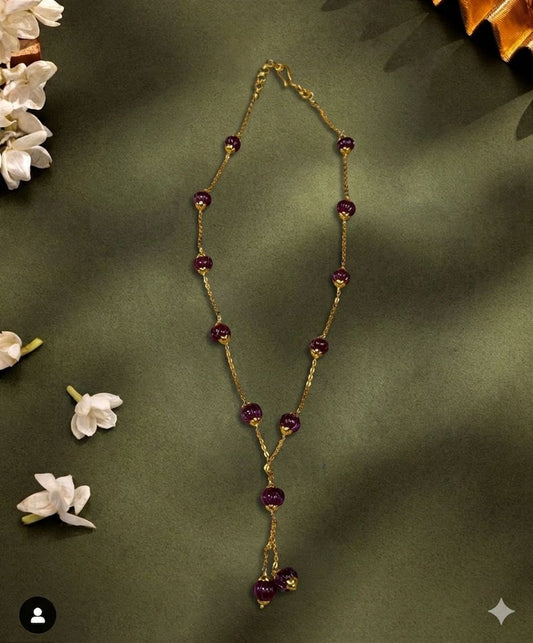 Brown beeds necklace