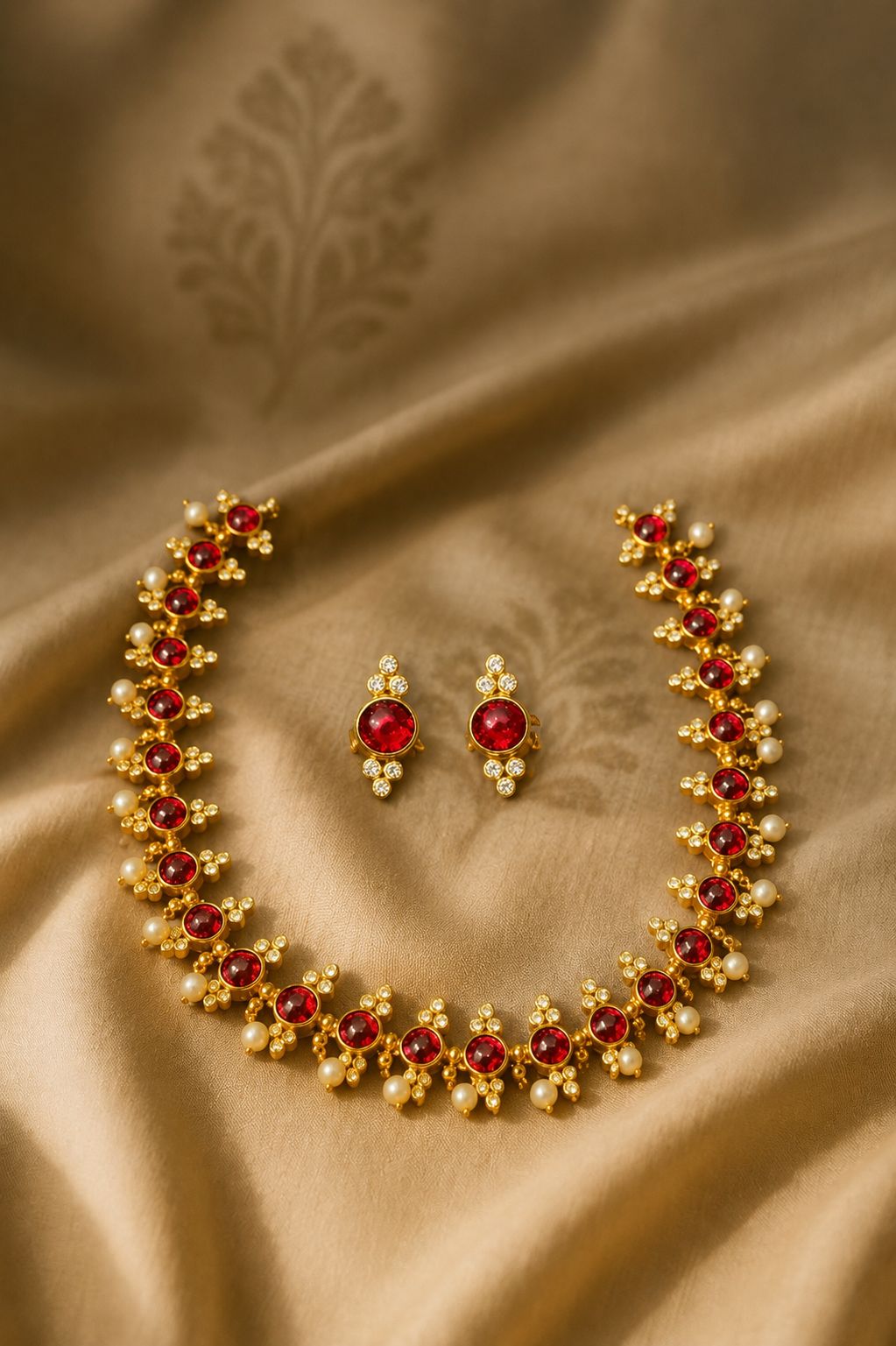 Red stone necklaces