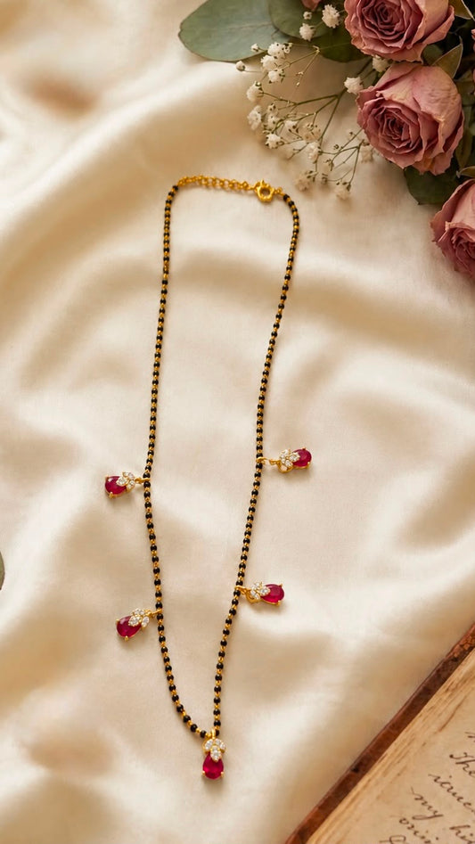 Red beeds mangalsutra