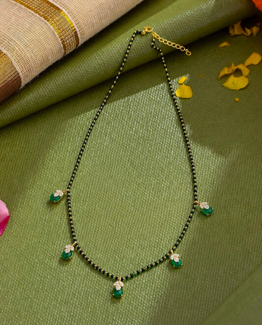 Green beeds mangalsutra