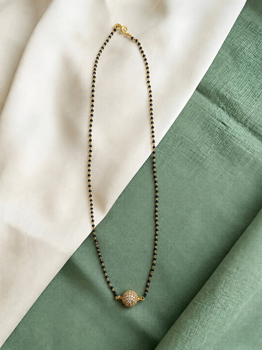 Rounded stone mangalsutra