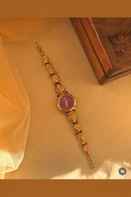 Red Silver Watch