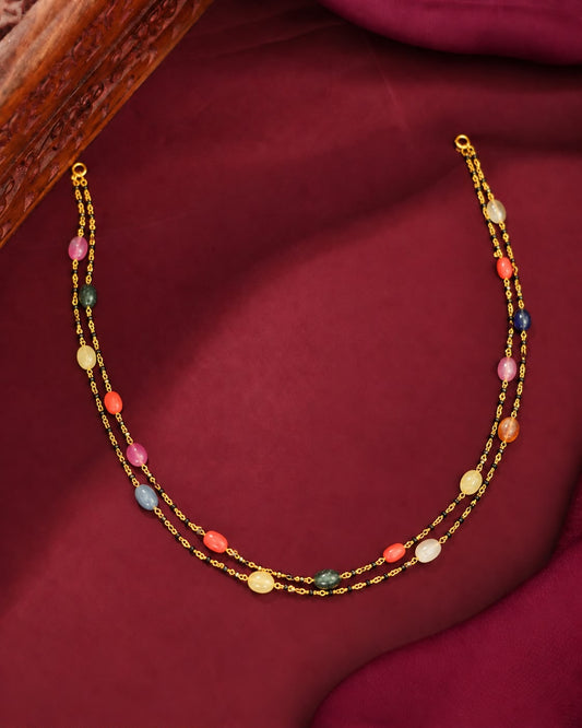 Multi colour beeds necklace