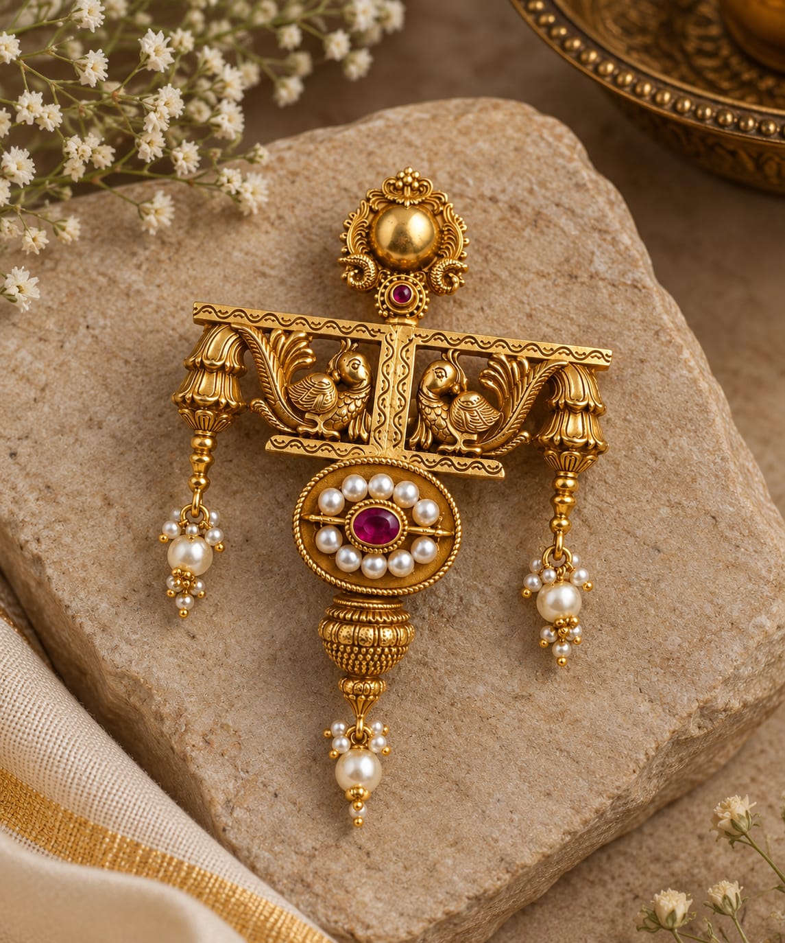 Mossonite pendant